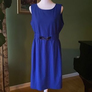 Calvin Klein Blue Sleeveless Sheath Dress sz 10